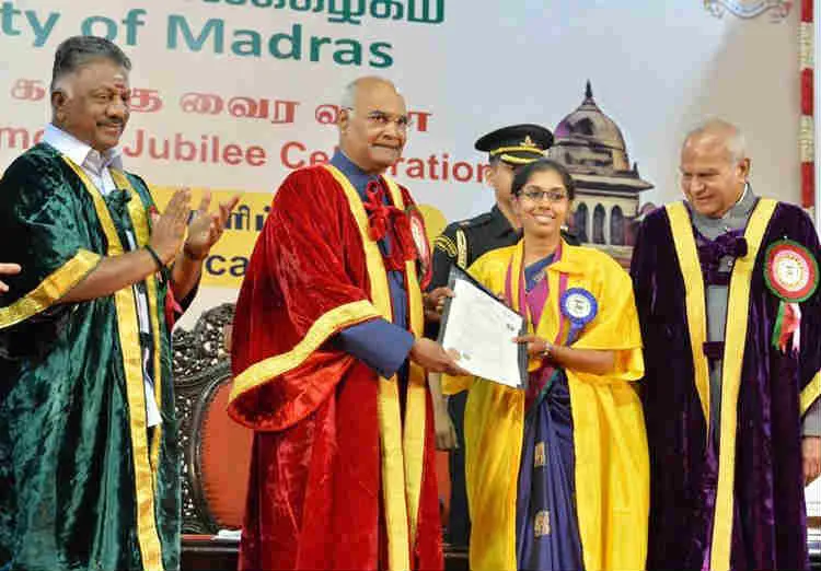 Ram nath Kovind, Chennai University Produced 6 Presidents