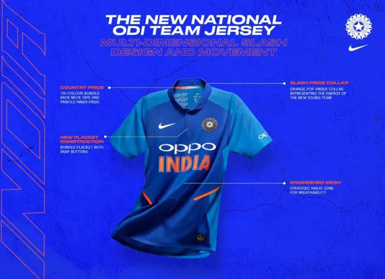 Indian cricket team new jersey for world cup 2019 - 'மூவர்ண பிரிண்ட்... யங் எனர்ஜி... ஸ்வெட் ஸோன்'! - அசத்தும் இந்திய உலகக்கோப்பை ஜெர்ஸி