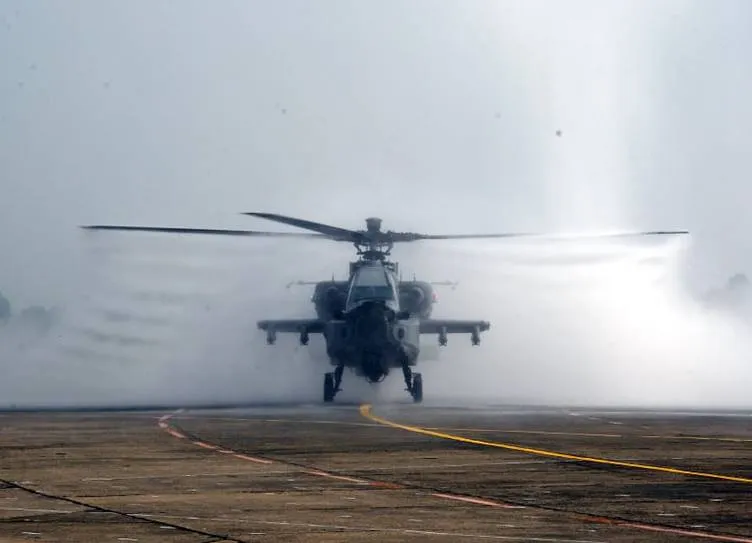 Apache AH-64E attack helicopters