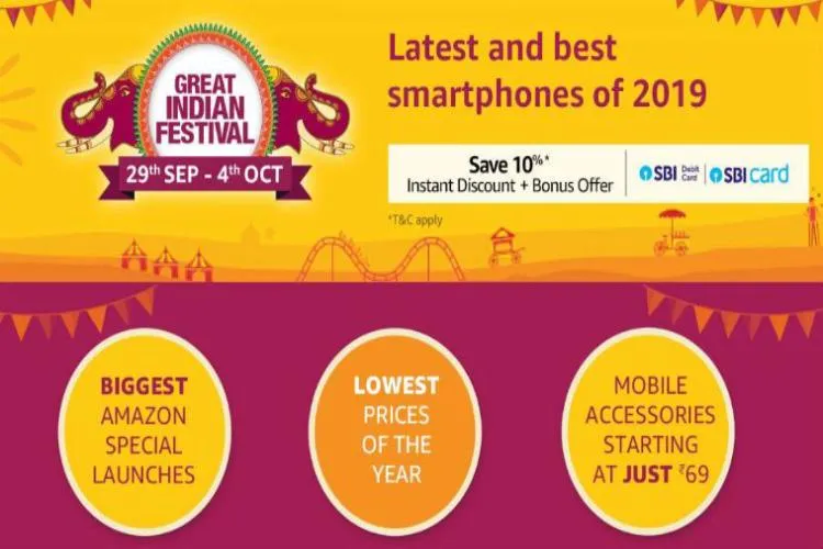 Flipkart Big Billion Days, Amazon Great Indian Festival - mobile , TV,Audio device Discounts