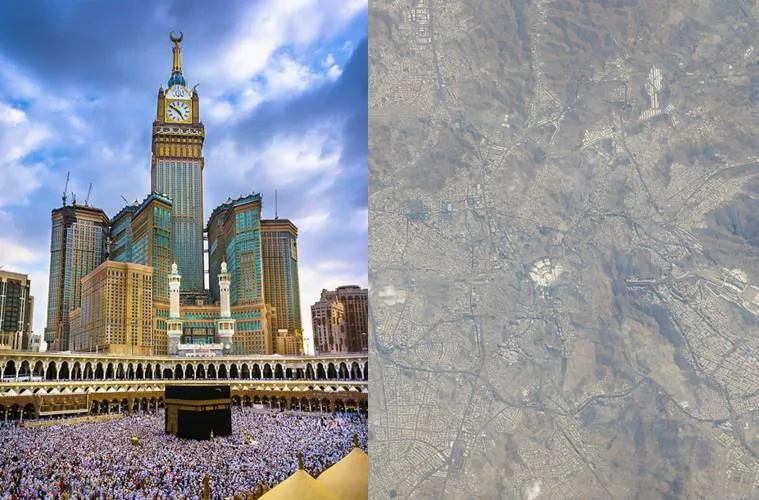 Satellite picture of Mecca shared by Emirati astronaut