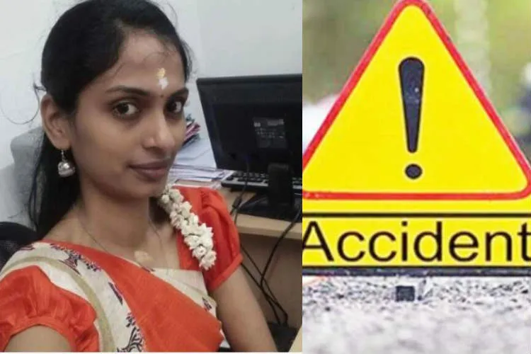 Anuradha accident, aiadmk flag post accident