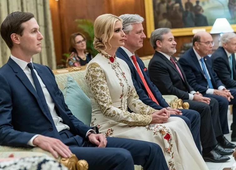 Ivanka Trump's ivory gown