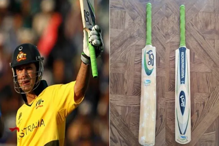 Ricky Ponting shares photo of World Cup 2003 final bat