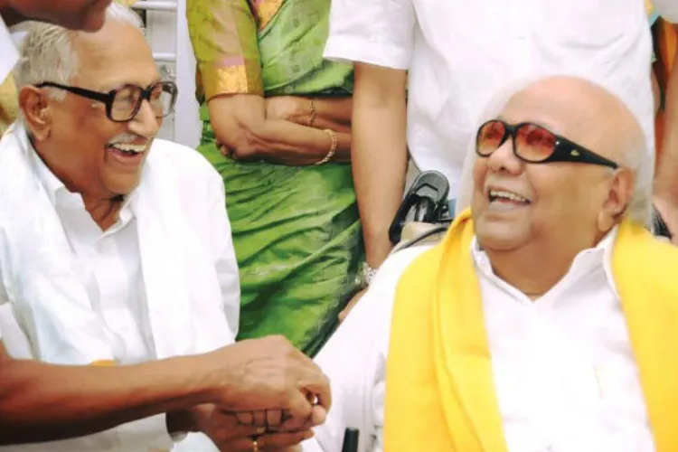 70 years friendship of Kalaignar Karunanidhi and perasiriyar K.anbazhagan