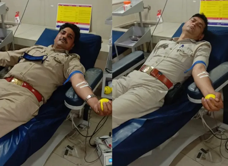 Noida policemen donated blood to pregnant woman
