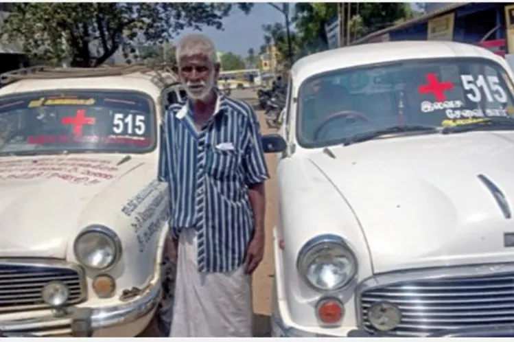 68 years old man drives car for poor and needy people for free amid coronavirus