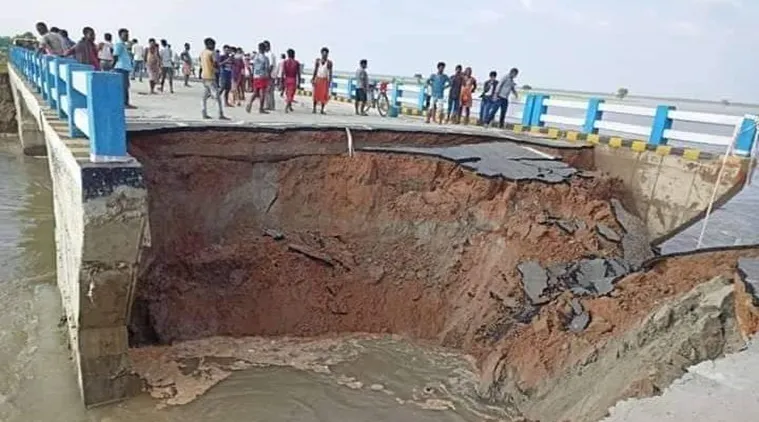 Rs 263.47 Cr bridge in Sattar ghat in Gopalganj, Bihar, Collapsed in just 29 days