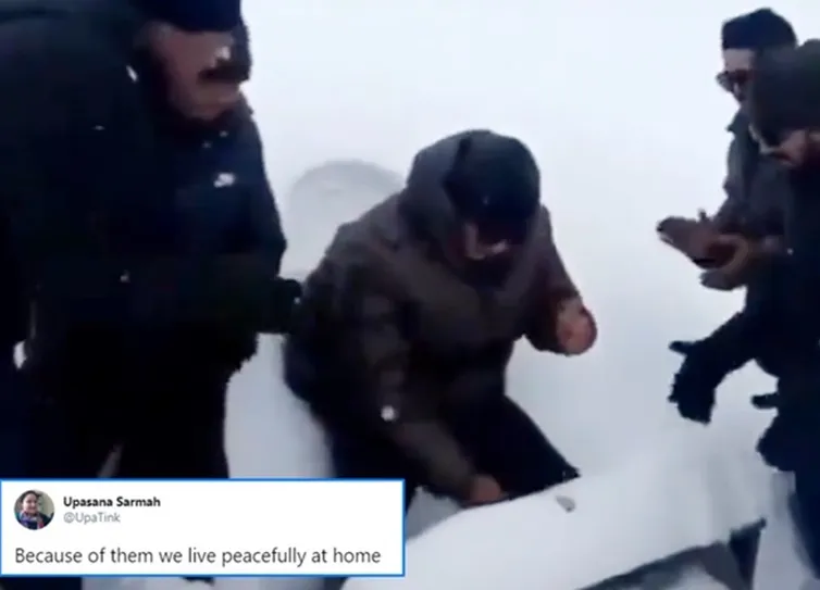 Trending viral video of soldier celebrating birthday with ‘snow cake