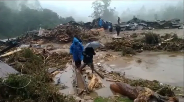 Massive landslide in kerala 5 dead ; southwest monsoon lashing out in western ghats