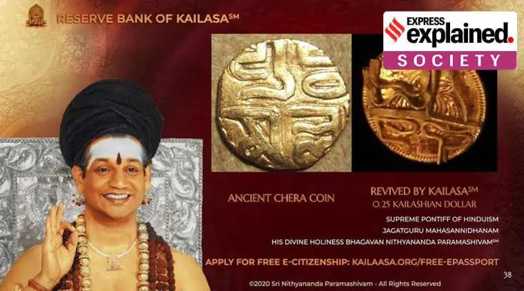 Nithyananda, Kailasa, reserve bank, currency, Godman, nithyananda, swami nithyananda, nithyananda country, kailasa, reserve bank of kailasa, indian express