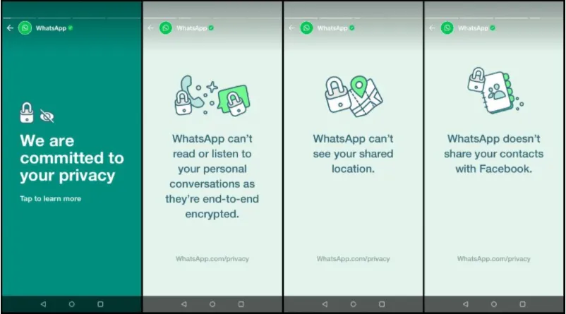 Whatsapp now using status updates to clear doubts on new privacy policy Tamil News