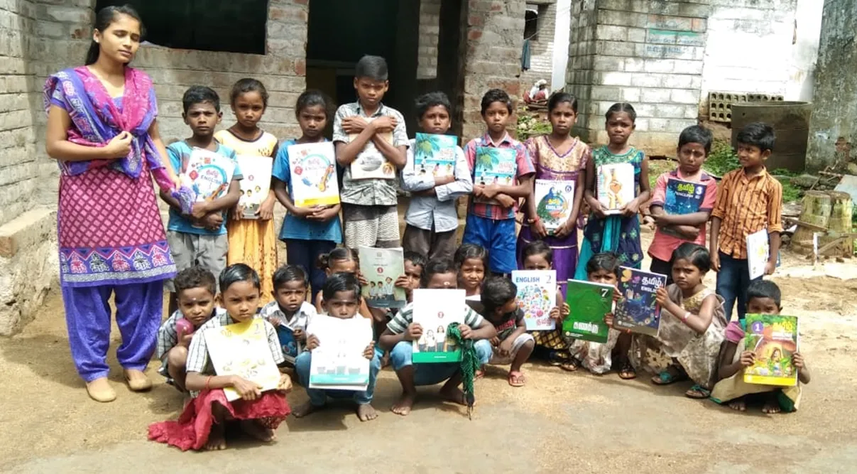 First graduate of Chinnampathy tribal village in Coimbatore conducts offline classes for children