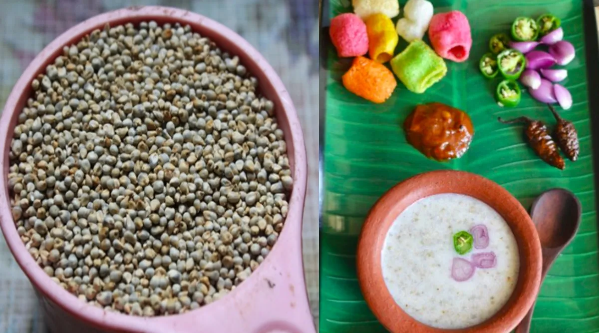 Kambu Koozh recipe in tamil: how to make Pearl Millet Porridge Recipe in Tamil