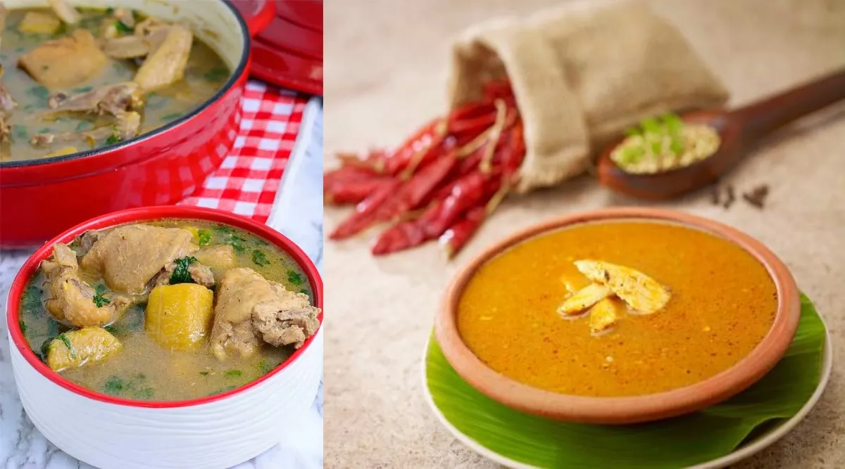 village style Naatu kozhi Rasam in tamil: how to prepare Chicken pepper soup in Tamil