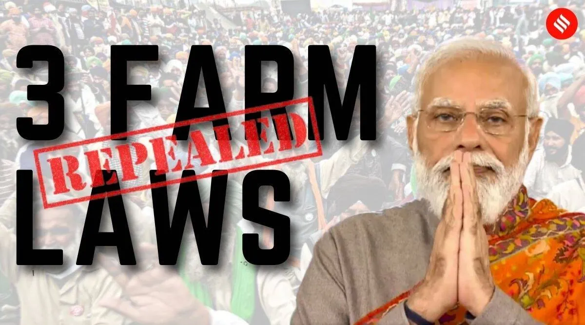farm laws Tamil News: PM Modi says sorry and announces repeal of three farm laws