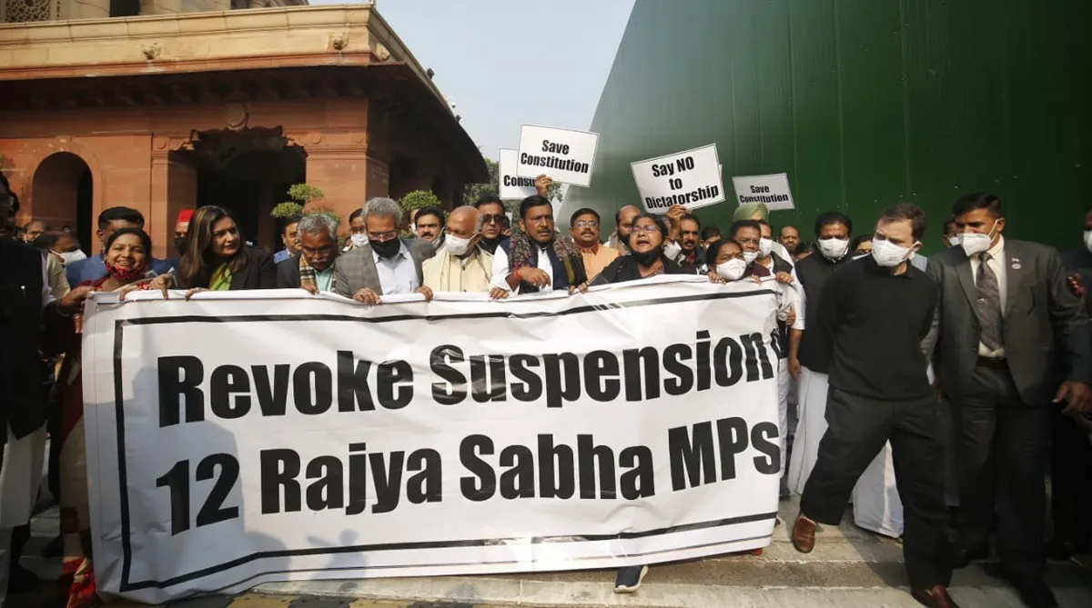 Rahul Gandhi, MPs suspensions, Winter Session, breaking news, Rahul Gandhi on protest