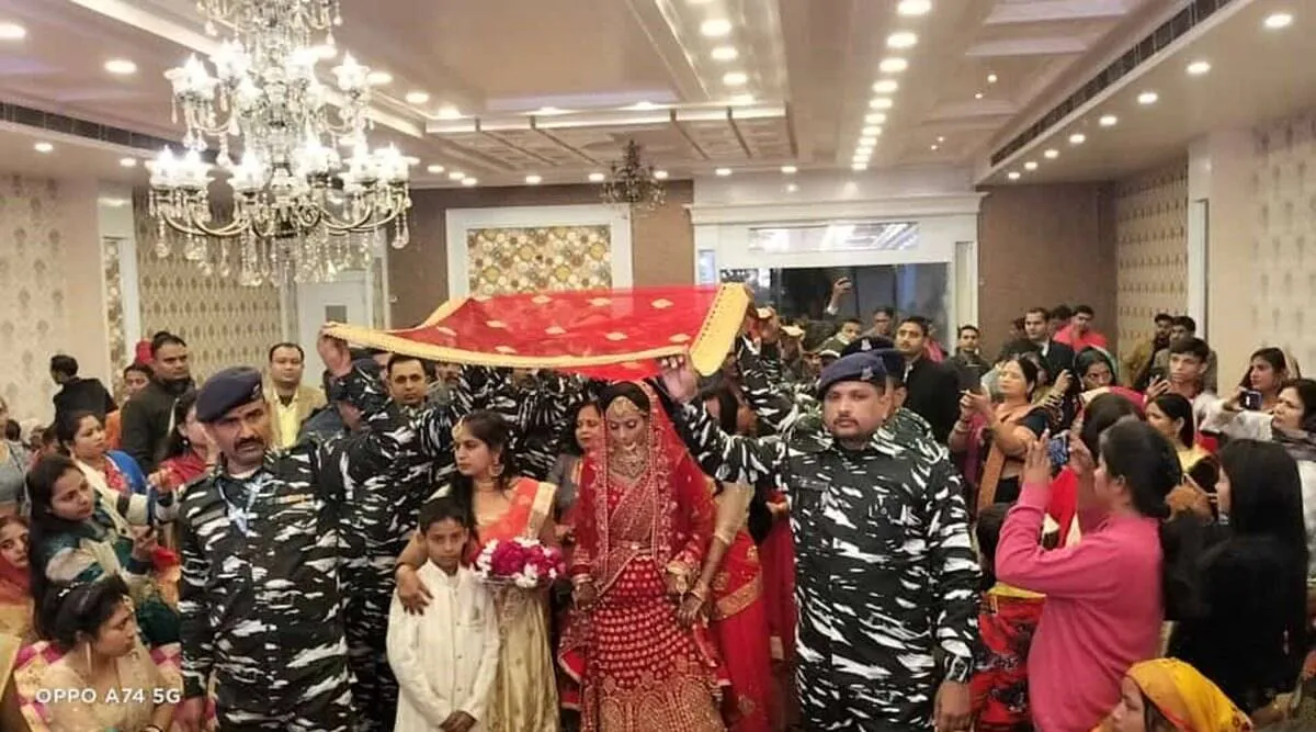 Viral video of CRPF jawans turn up at wedding of slain soldier’s sister, viral video
