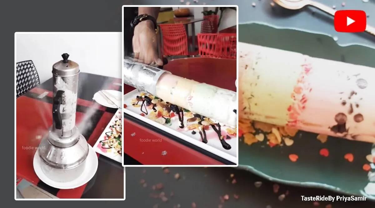Puttu Ice cream, ice cream, viral video, trending viral video, videos