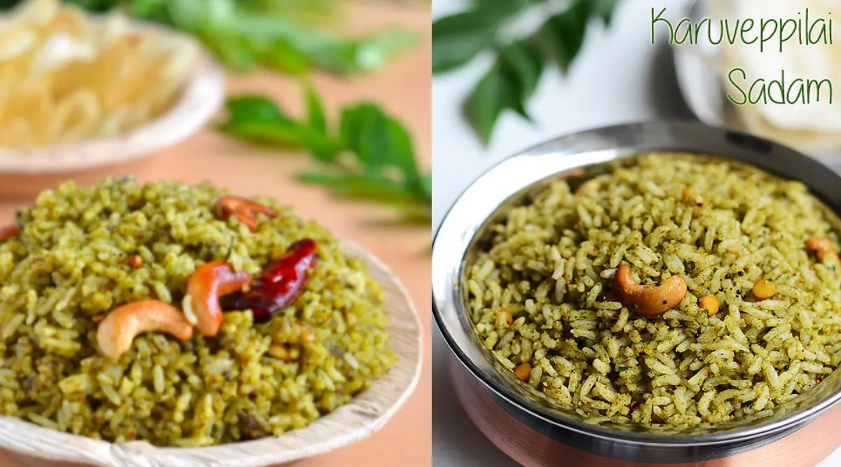 karuvepillai rice in tamil: how to make Curry Leaves rice tamil
