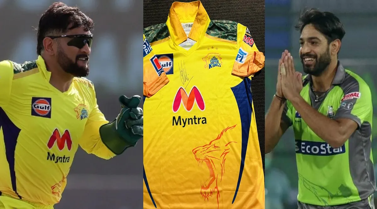 MS Dhoni Tamil News: Dhoni Sends his csk jersey to Pakistan Pacer Haris Rauf