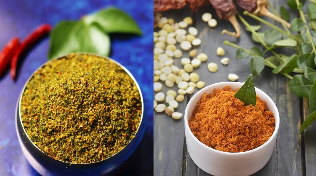 curry leaves recipes in tamil: how to make curry leaves powder or karuveppilai podi tamil