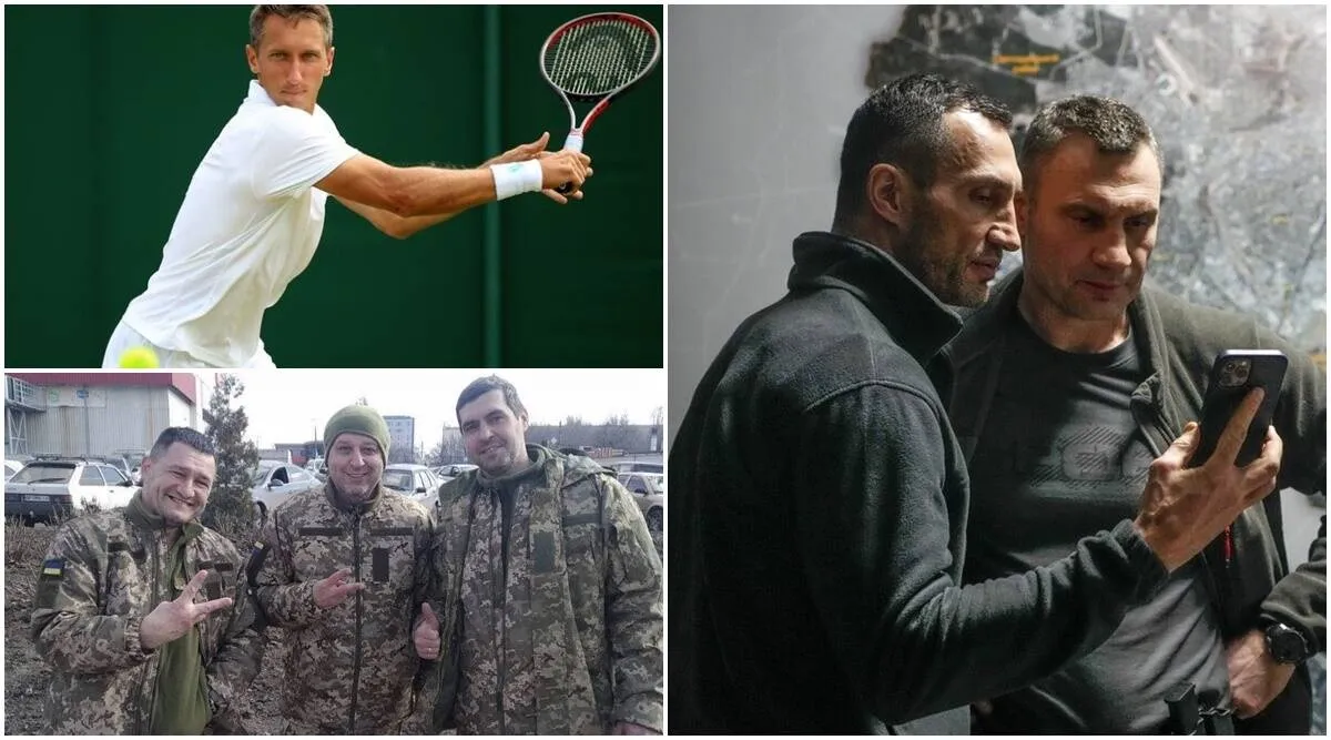 Ukrainian sports icons are taking up arms to defend their country from Russia’s invasion