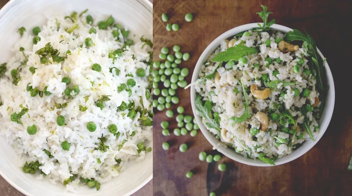 Healthy foods in tamil: Coconut Rice With Peas Recipe tamil
