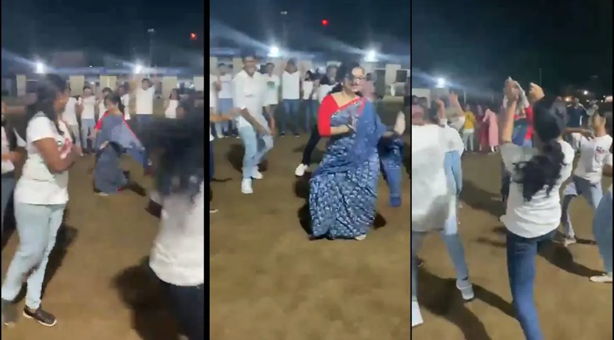 Pathinamthitta district collector dances with college students video goes viral