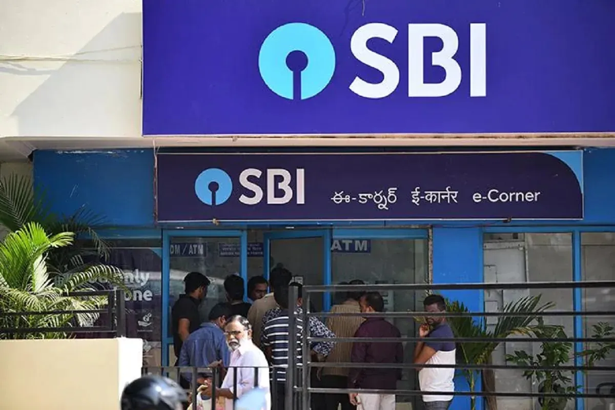 SBI shares declined today