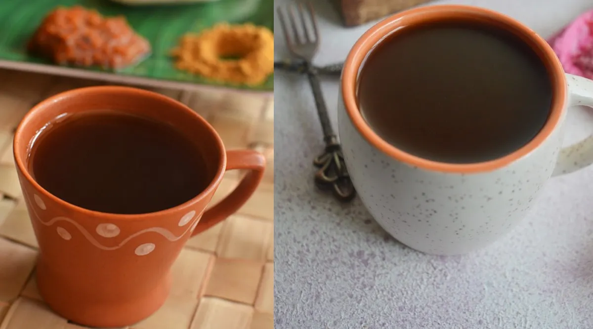Karuppatti Kappi or Palm Jaggery Coffee in tamil