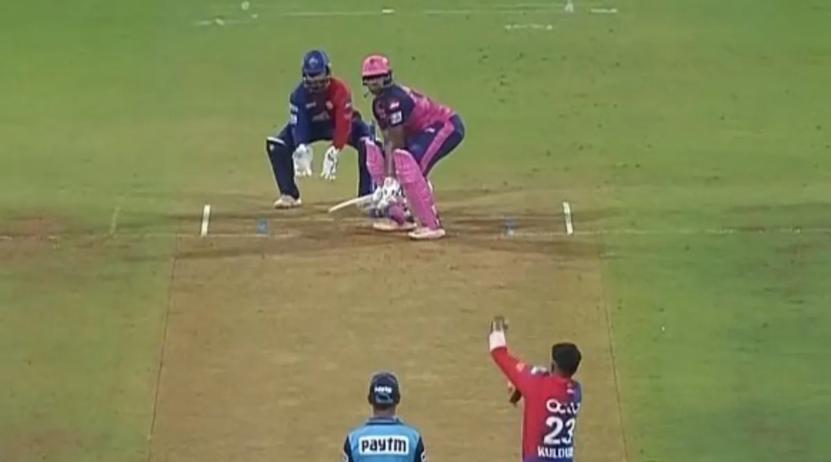 Ashwin Playing 'Hockey' Against DC in IPL 2022 goes viral