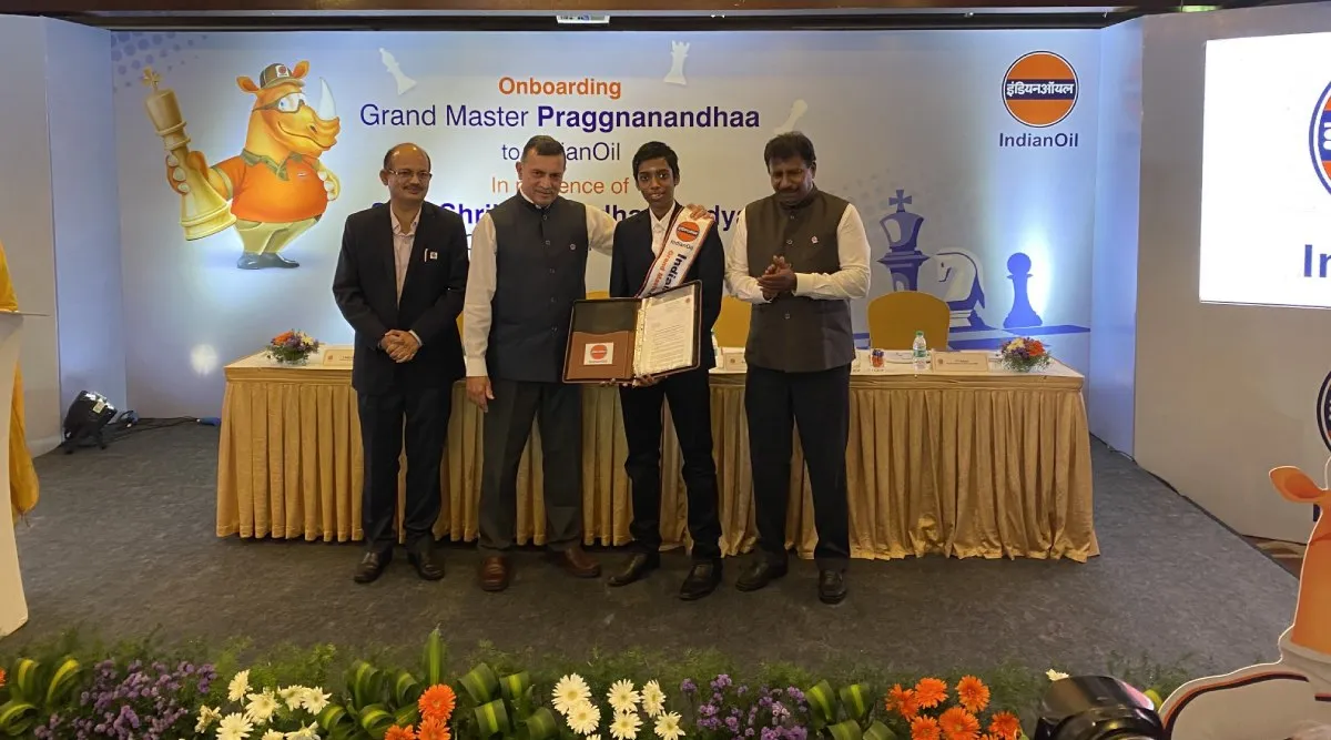 Praggnanandhaa formally joins with Indian oil corporation at Chennai