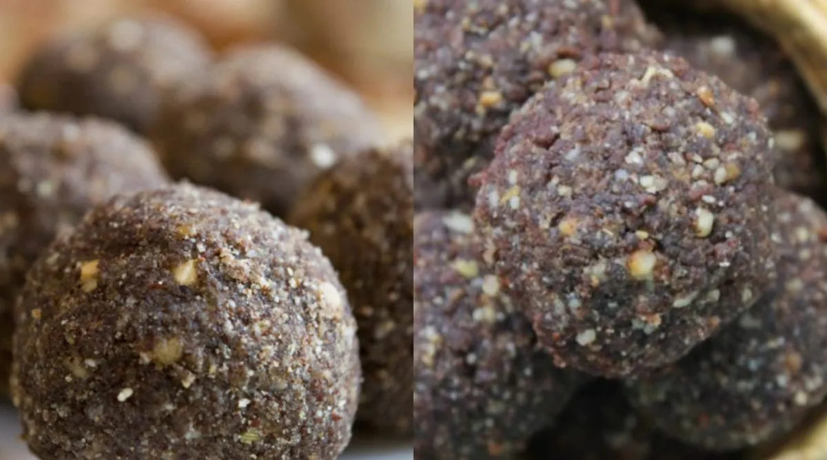 ragi simili recipe in tamil: how to make ragi peanut ellu balls tamil