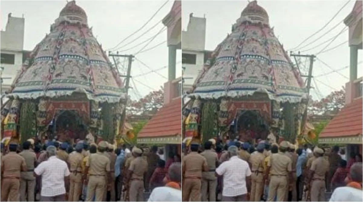 Triuchi, Lalgudi, Trichy, chariot festival, dalit, scheduled castes not allowed in Chariot festival, police and officials