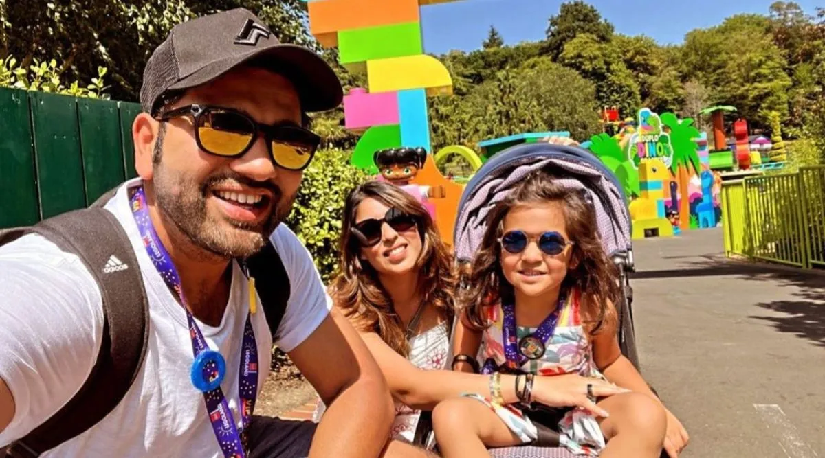 Rohit Sharma on vacation with wife and daughter in UK