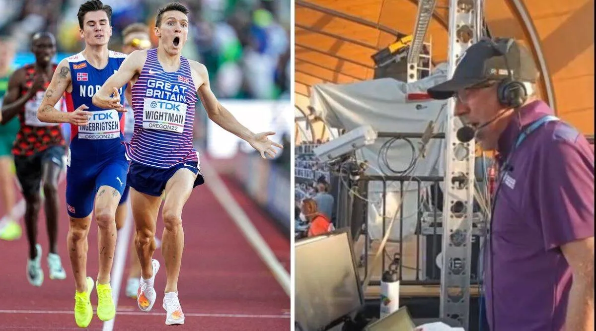 Father commentates as son Jake Wightman clinches Worlds 1500m gold viral video