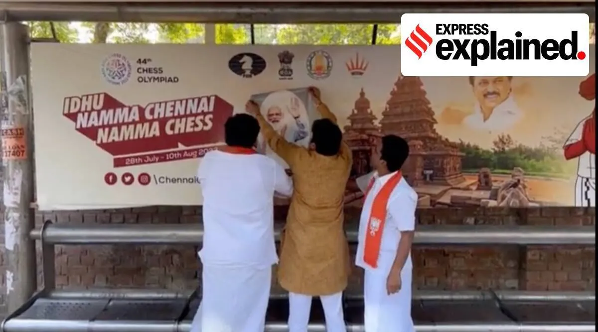 Indian Express explained, controversy over photo of Prime Minister Narendra Modi in advertisements in chennai, அரசு விளம்பரம், 44வது செஸ் ஒலிம்பியாட், பிரதமர், மோடி, பாஜக, 44th Chess Olympiad, PM photo in ads, president photo in ads, High court, supreme court on use of photo of PM in ads