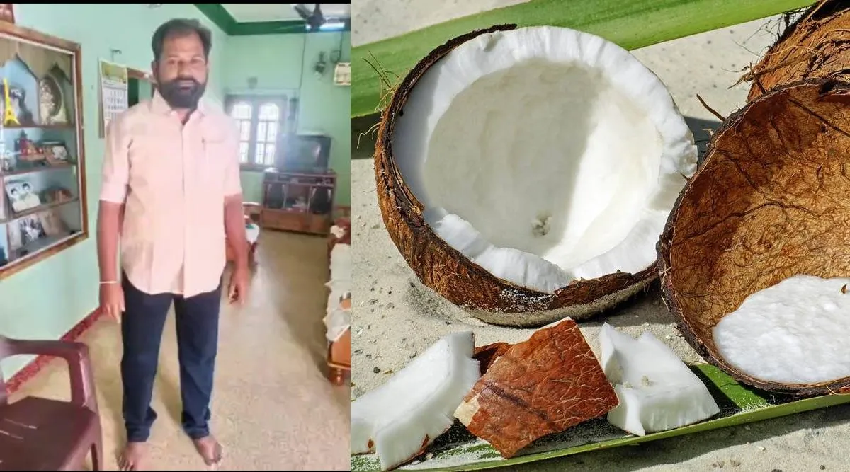 Pollachi farmer dies due to low coconut price