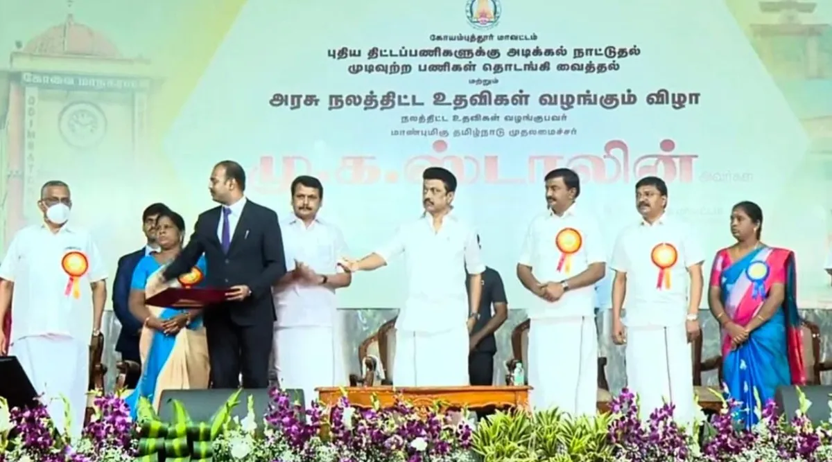 Coimbatore: cm mk Stalin laid the foundation stone for Rs.663 crore new projects