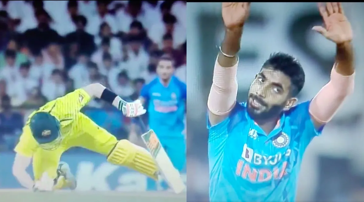 Cricket video news in tamil: Bumrah leaves Smith on ground with unplayable yorker during ind vs asu 2nd T20I