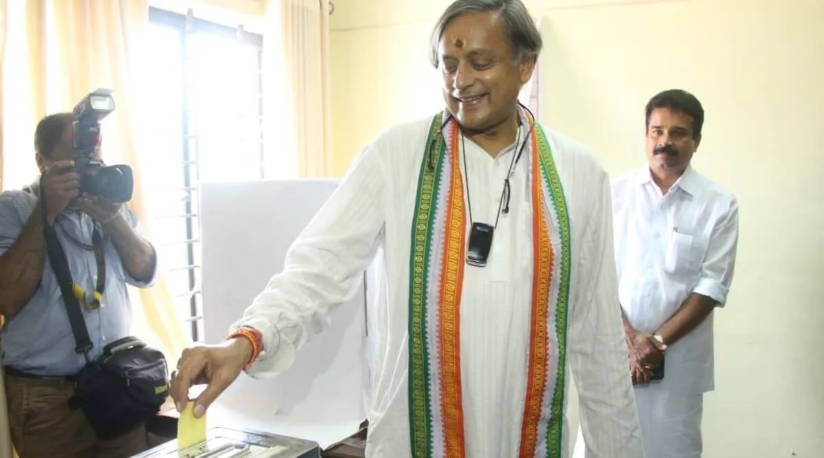 As Congress votes to elect President Shashi Tharoor says partys future with workers who vote