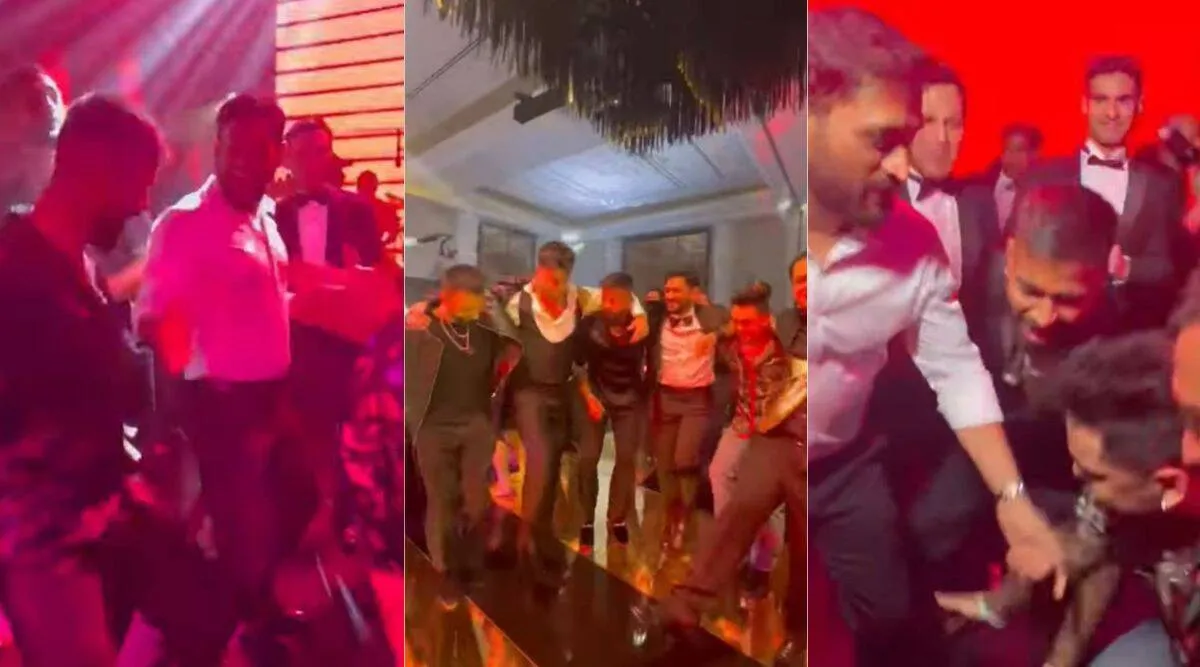 Dhoni, Hardik dancing businessman Kuljinder Bahia’s birthday party, video goes viral Tamil News
