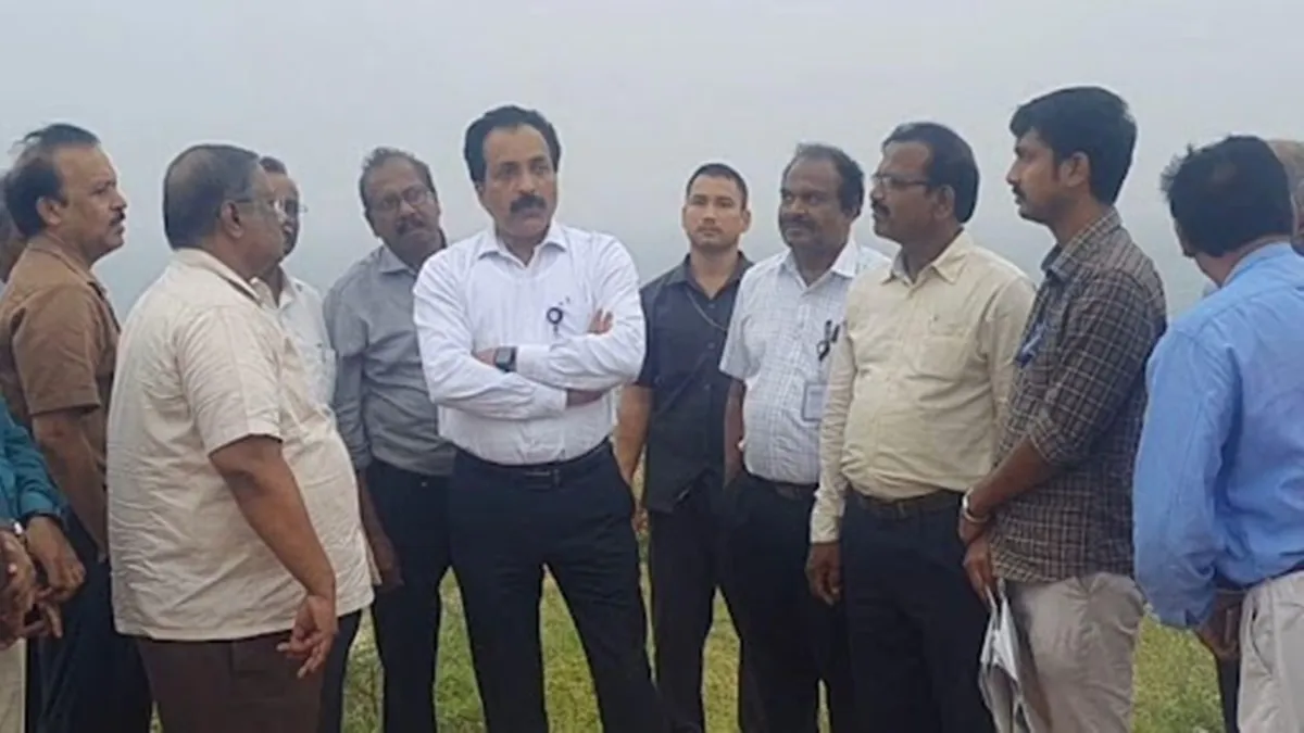 ISRO President Somnath visited the space museum works at Kanyakumari