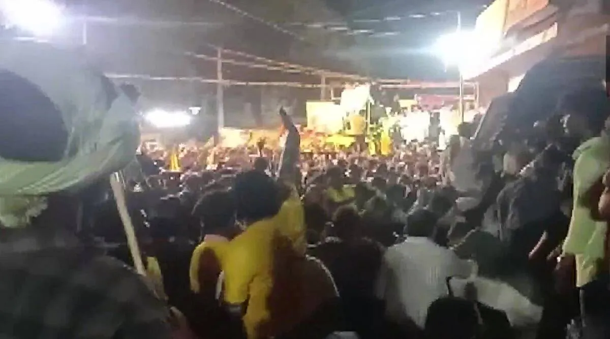 7 die in stampede at Andhra ex-CM Chandrababu Naidus public meeting in Nellore
