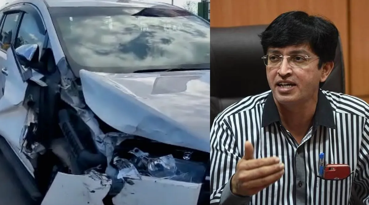 Radhakrishnan IAS car met accident in Chennai