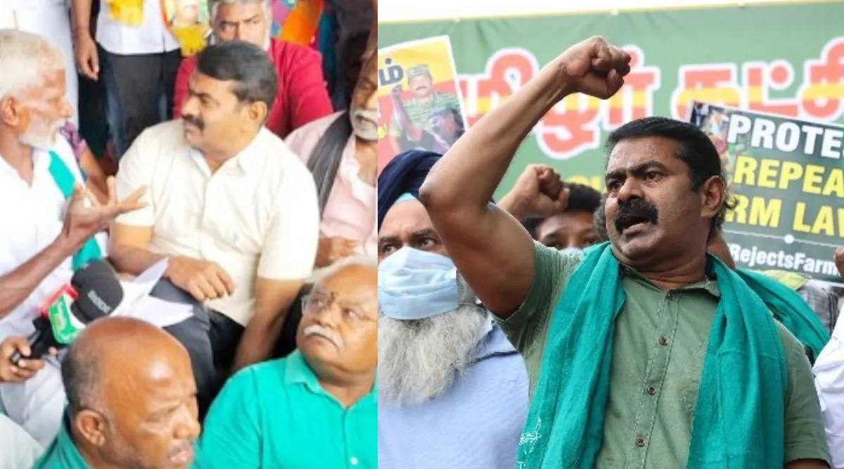 Thanjavur: Kandiyur farmer protest, Seeman speech