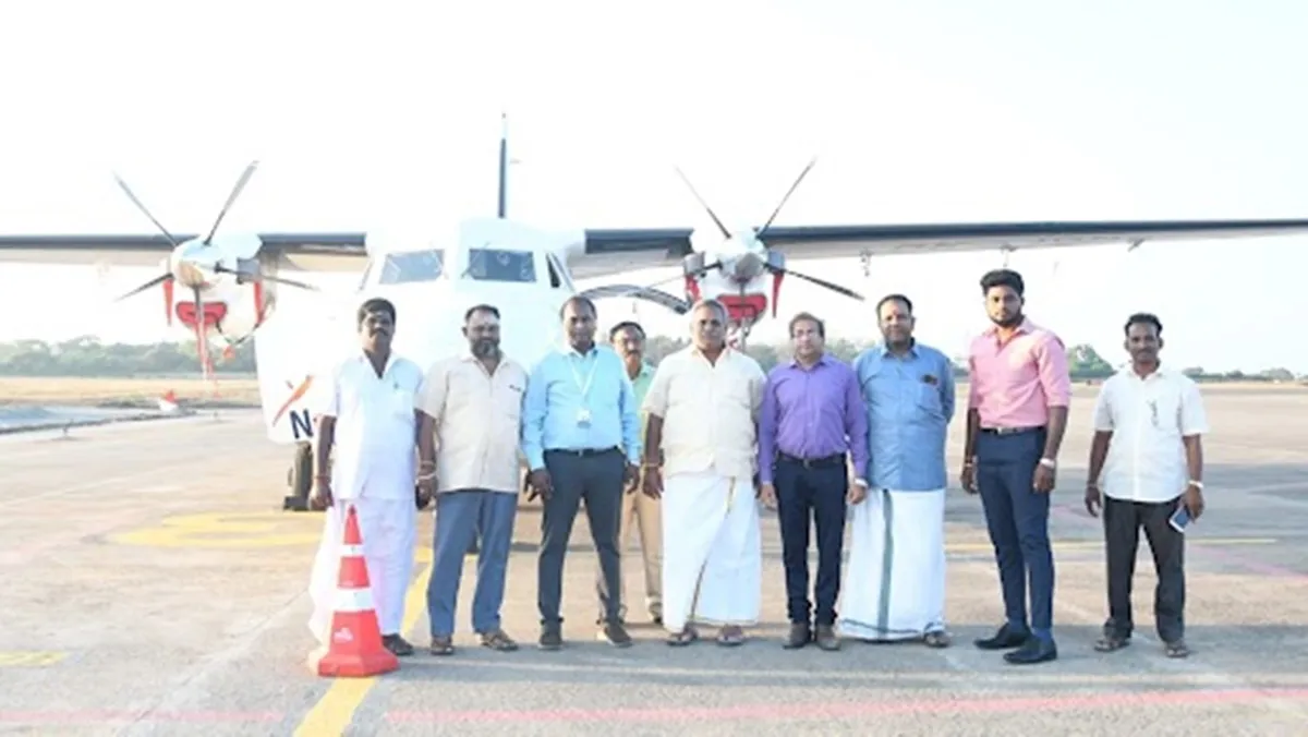 A test was conducted in Puducherry to start the service of small aircraft