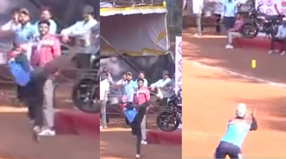Cricket video Tamil News: “bicycle kick” catch, Kiran Tarlekar