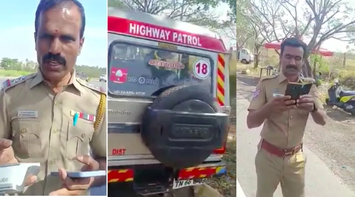 Coimbatore: Lorry Driver Argued With Police Who Fined Rs 5000 - Video Tamil News